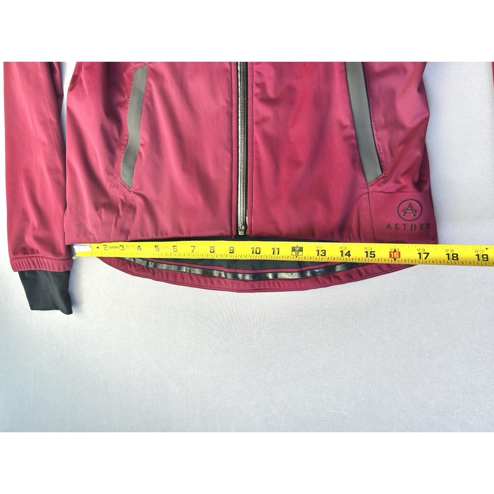 Aether Women's Size 2 Union Cycling Jacket Wine Red Full Zip - Picture 13 of 16